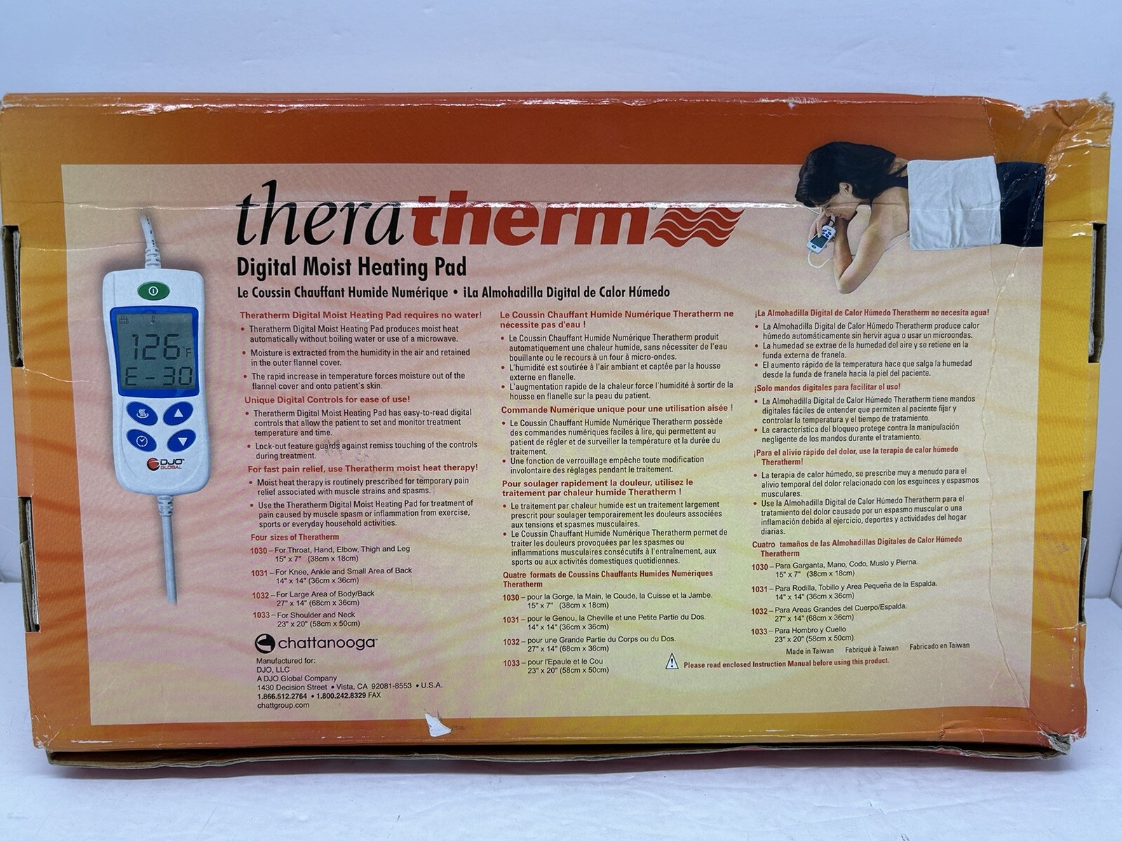 Chattanooga TheraTherm Thera Therm Digital Moist Heating Pad 1031B eBay