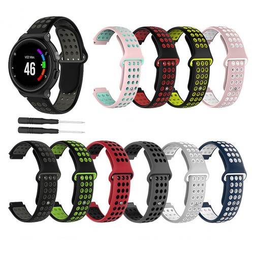 Accessoires bracelet et montre connectée GENERIQUE Doux remplacement de silicone montre-bracelet bande pour Garmin Forerunner 230/235/630