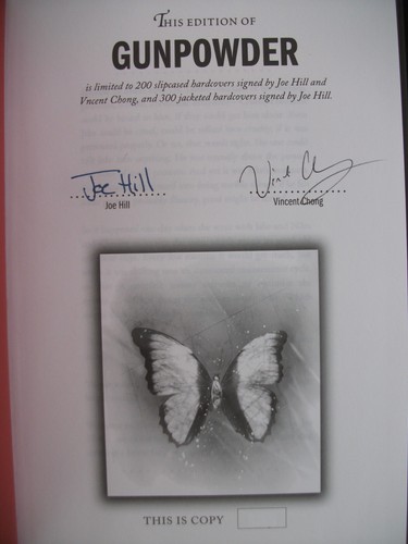 GUNPOWDER Joe Hill UK DELUXE SIGNED LTD SLIPCASED NUMBERED 1st ED HB/DJ PS - Picture 7 of 7