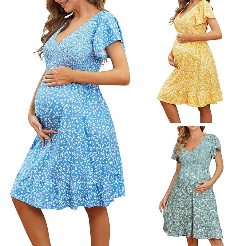 green emerald velvet dress Amazon Maternity Dress Picks We Love main image 1