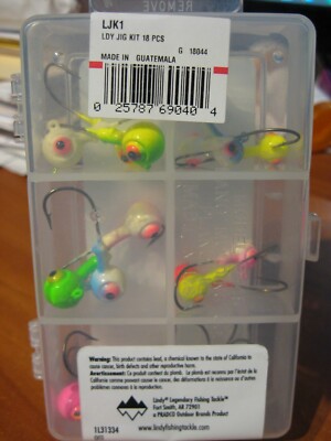 Kit De Pêche Lindy Jig – 1/4 Oz – Têtes Et Hameçons Assortis – Boîte Plano – Neuf