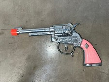 Halco Hubley Pink Grip Handle Cowgirl Pistol Six Shooter Toy Cap Gun