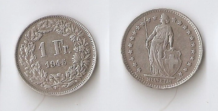 Circulated 1945 Year Swiss Coins Just Listed 2026