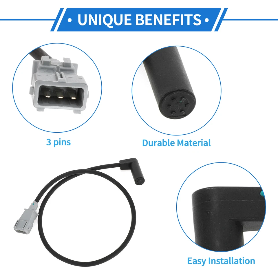 Crankshaft Position Sensor for PEUGEOT 306 1.9D 97-99 No.591894 1 Pc Black Gray - Изображение 3 из 4