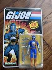 G I Joe Reaction   plus Cobra B.A.T battle Android trooper Super 7 Same Day Ship