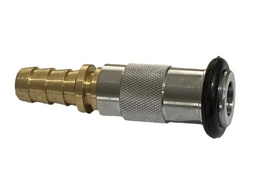 Fire Hose Reel 19mm Brass Nozzle Twist Type with Hose Clamp Jet Fan Spray - Picture 3 of 3