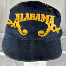 VTG ALABAMA Hat Mountain Music Adjustable Cap Trucker Snapback Blue Denim 1980  s