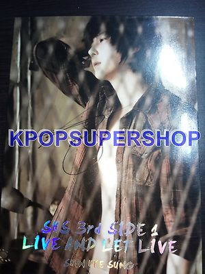 Shin Hye Sung 3rd Album Side 1 Live and Let Live Autographed Signed CD Shinhwa