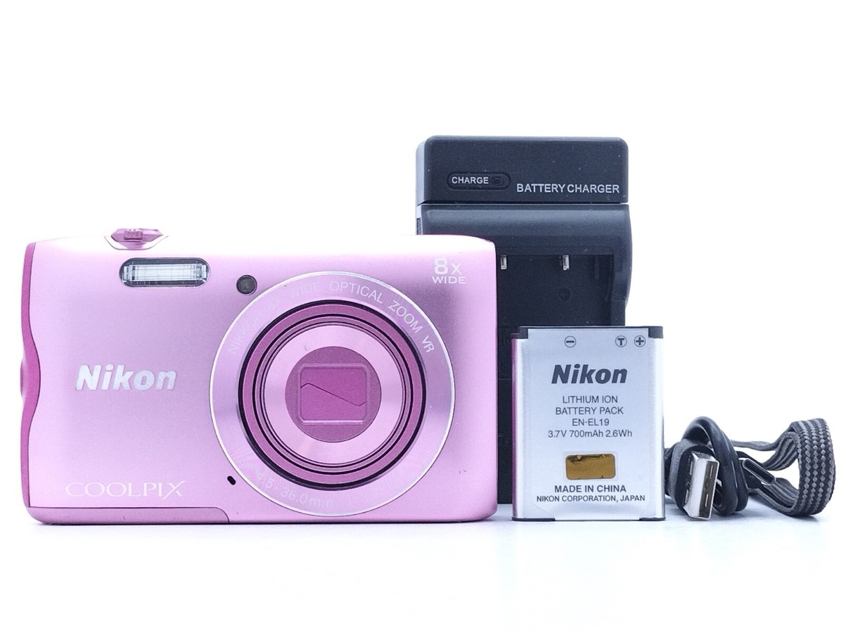 Nikon Coolpix A300 Pink 20.1 MP 8x Zoom Wifi Compact Digital