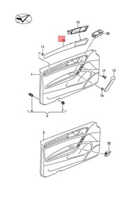 NEW VW GOLF R32 TRIM TRIM INSERT ALUMINIUM STANDARD BLACK 