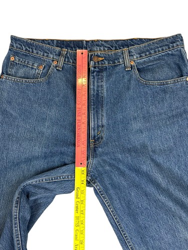 Made in Canada Levis 550 Blue Jeans 38x34 Relaxed Fit Tapered Leg Red Tab - Picture 7 of 13