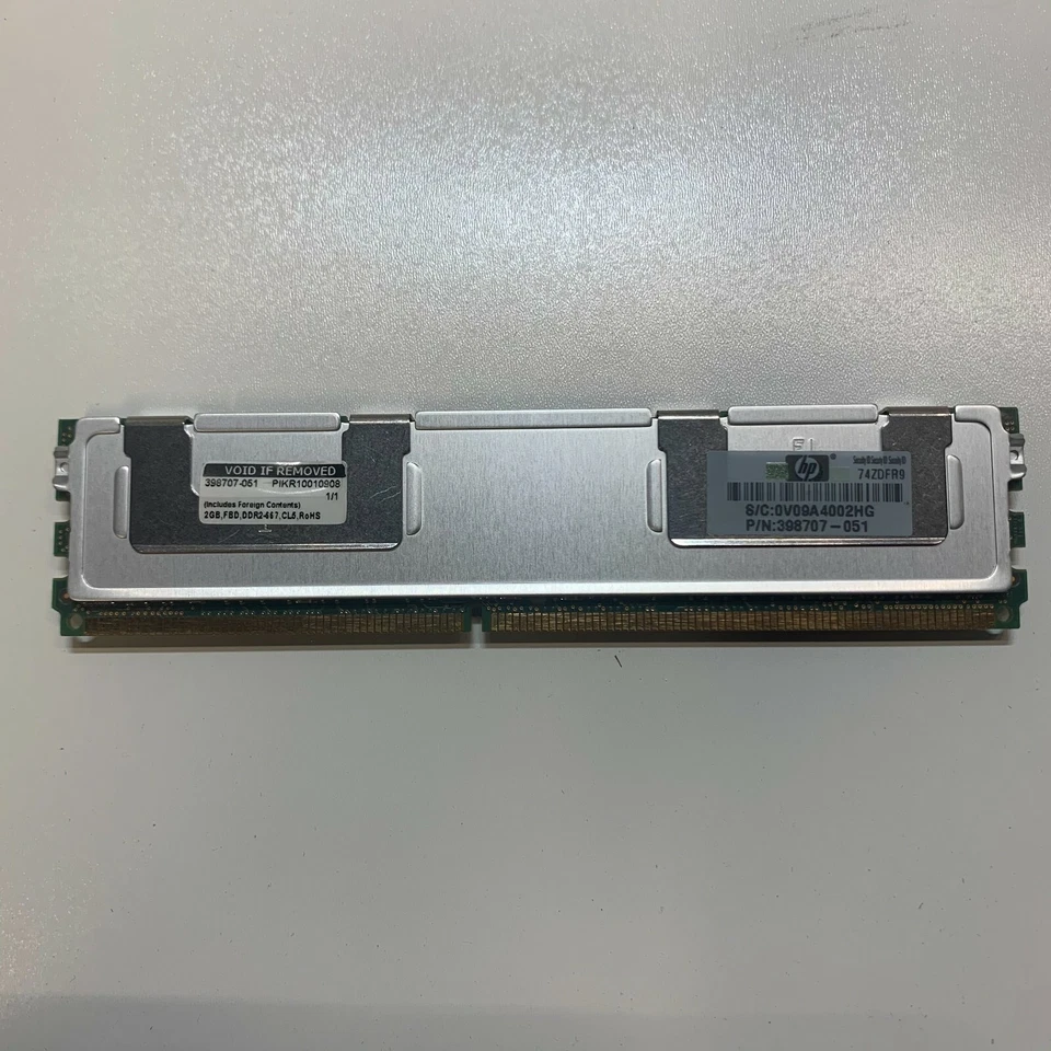 Samsung M395T5750GZ4-CE66 DDR2 2GB FB FBD PC2-5300 ECC 667Mhz 2Rx4 RAM Memory - Image 2 of 2