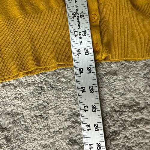 Cielo Cardigan Women’s Size Medium Yellow Button Up Long Sleeve - Picture 9 of 9