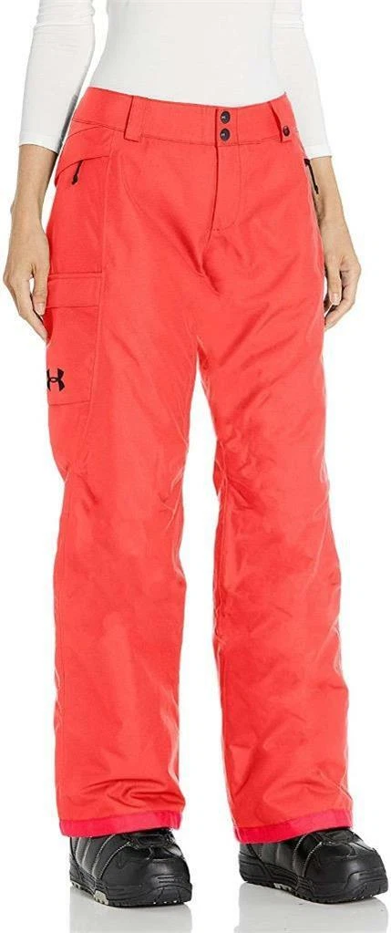 Under Armour Womens ColdGear Infrared Chutes Insulated Pants Marathon Red NWT L