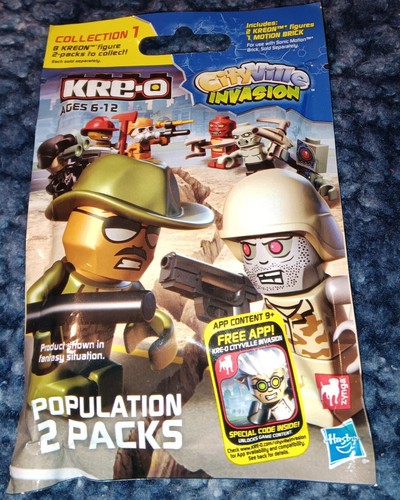 KRE-O CityVille Invasion Population Pk Collection Pack Series 1 (A4963) NOS