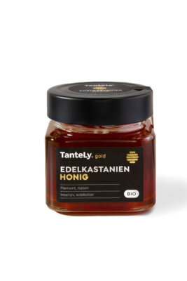 TanteLy Gold Edelkastanienhonig Bio 275g - Italien, edelbitter mit harziger Note