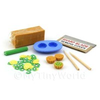 Puppenhaus Miniatur Kiwi TöRtchen Set Mit Silikonform