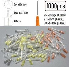Dental Endo Irrigation tip Disposable Syringe Tips Needle Side Hole 25G/27G/30G