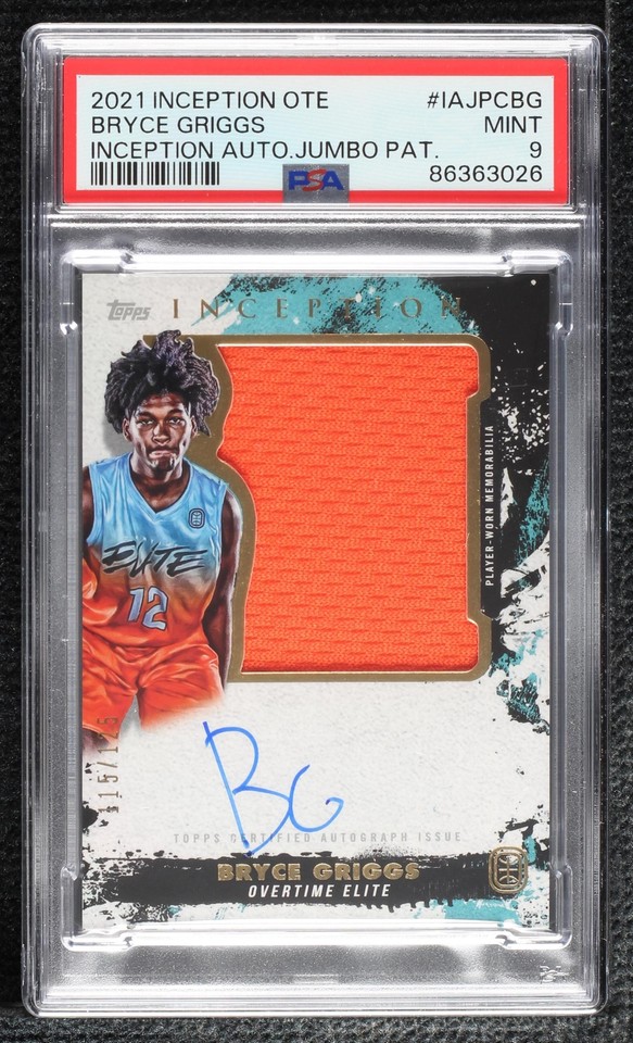 2021-22 Topps Inception OTE Overtime Elite - Bryce Griggs #IAJPC-BG - 1 of 2