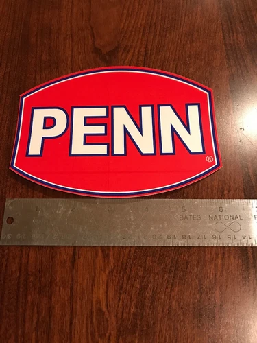 6" ORIGINAL Penn decal stickers boat tournament sponsor fishing line rod reel