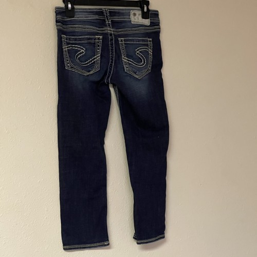 silver jeans aiko capri girls jeans size W 27 - Picture 4 of 9