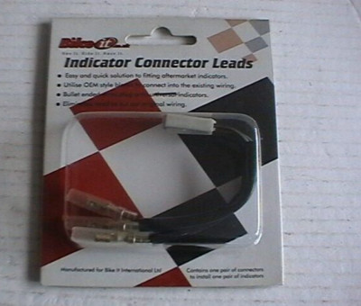 BIKEIT ICL001 BLINKER STECKER KABEL - HONDA / KAWASAKI ALTER TYP GRAUER BLOCK