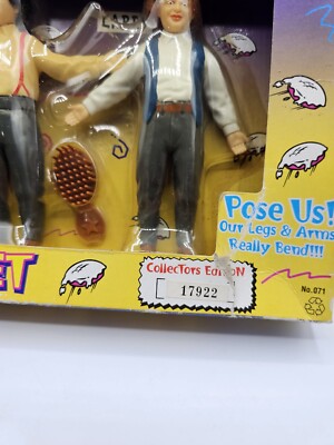 THREE STOOGES THE BENDABLES W/Real Hair 4-PC. NIB Gordy Toy | eBay