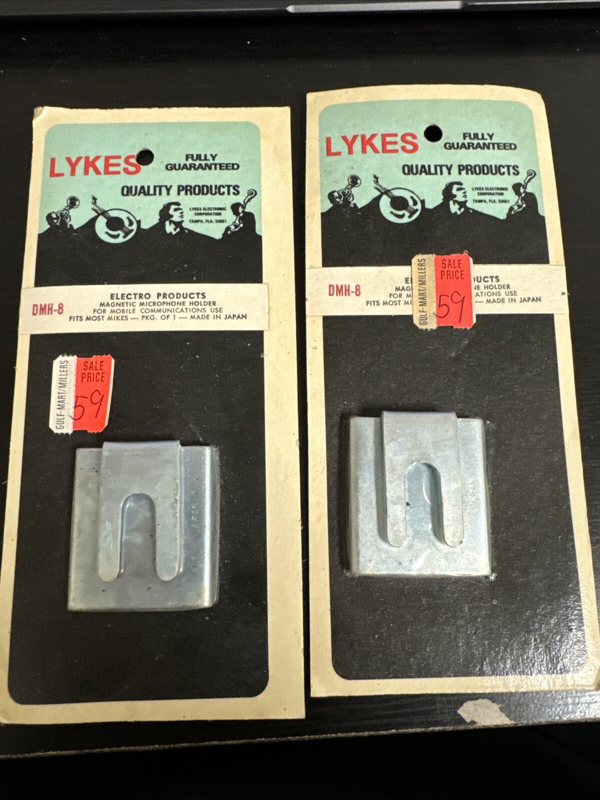 Lykes Vintage DMH-8 Magnetic Microphone Holder Lot Of 2 Sealed