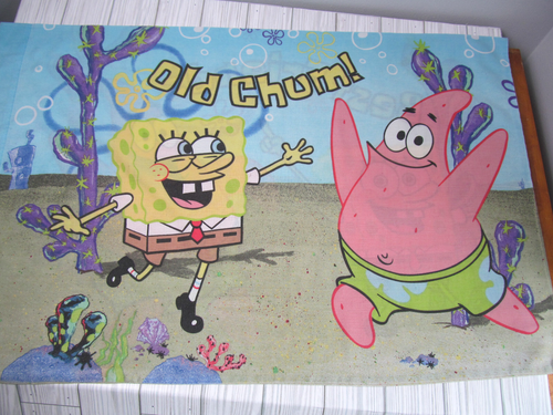 Federa SpongeBob SquarePants Best Friends Old Chum misura standard vintage Z4 - Foto 4 di 6