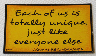 Each of Us is Totally Unique Just Like Everyone Else Magnetic Graffiti magnet