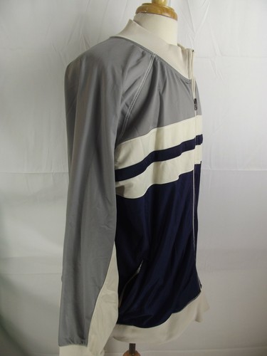 Cowboys Legends Collection Mens X-LARGE Silver Navy Jacket Coat Pockets Zip XL - Picture 3 of 9