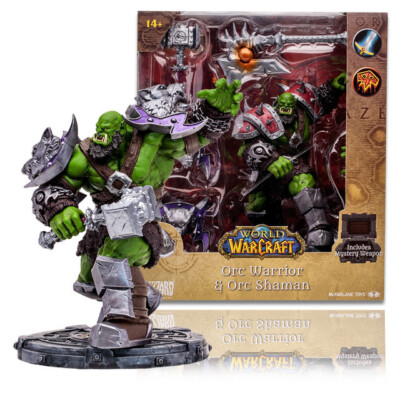 ORC WARRIOR/SHAMAN: COMMON WORLD OF WARCRAFT 1:12 POSED FIGURE McFARLANE TOYS