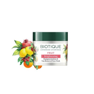 Biotique Fruit Brightening & Tan Removal Face Pack 75gm_