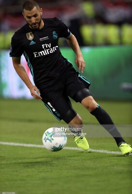 Real Madrid Benzema 8 France Super Cup Jersey Player Issue Adizero