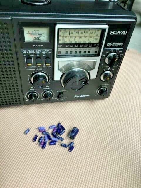 Panasonic/National DR22 RF2200 Recapping Kit: Electrolytic
