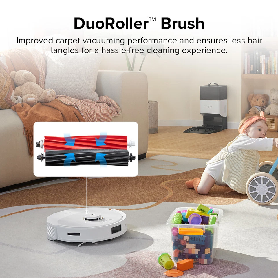 Roborock Q8 Max+ Self-Empty Robot Vacuum Clean&Mop,5500Pa -Certified Refurbished - Image 4 of 4