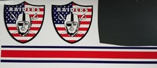 Raiders Mini football helmet decals