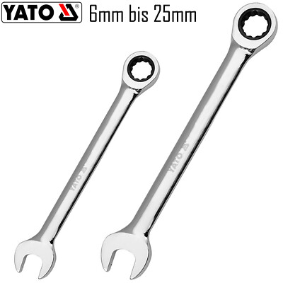 YATO Ratschen Ringschlüssel Gabelschlüssel Knarren 6mm bis 25mm