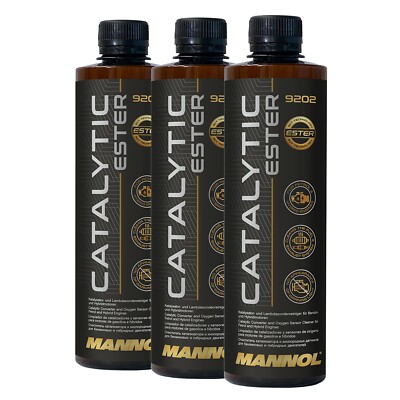 MANNOL Catalytic Ester Katalysatorreiniger Benzin- und Hybridmotoren, 3x450 ml