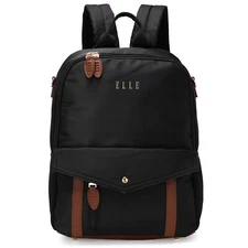 ELLE Luxe Journey 18L Twill and Vegan Leather Backpack