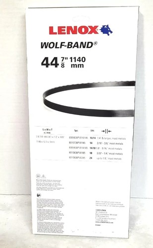 Paquete de 5 hojas de sierra de cinta Lenox Wolf-band 8010938PW245 44-7/8" x 1/2" x 24 TPI - Imagen 4 de 4