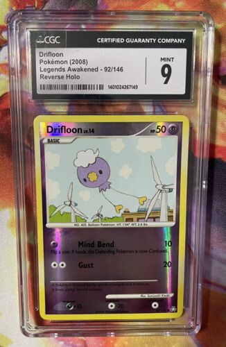 2008 Pokemon Legends Awakened #92/146 Drifloon Reverse Holo CGC 9 MINT