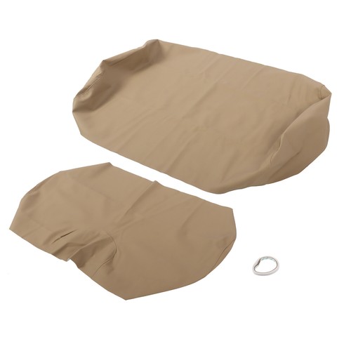 Front Vinyl Seat Cover Tan Fit For EZGO TXT Golf Cart 1995-2013 71602-G01 - Picture 3 of 12
