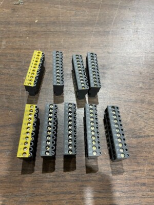 LOT OF 9 AEG WECO 99FB TERMINAL BLOCKS 250 VAC  B269