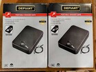 (2 New) Defiant Steel Portable Drawer Safe 6.4"X9''  2Keys Foam Padding