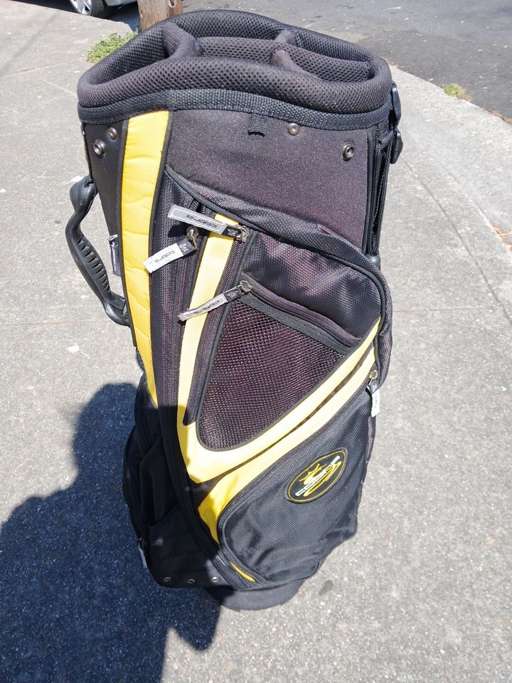 Cobra Golf Bag Ultralight Black & Yellow 9+ Pockets Mint Condition! eBay