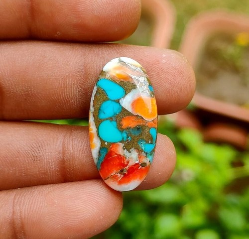 13.60 Crt oyster copper turquoise cabochon Loose Gemstone making for Jewellery. - Picture 2 of 6