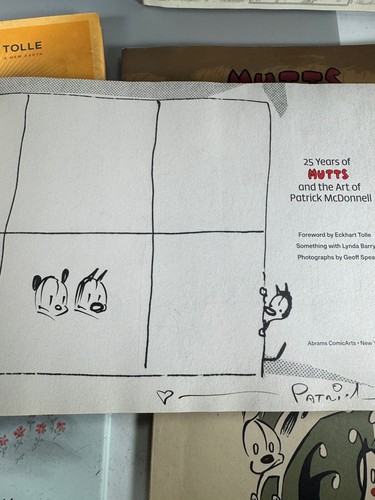 Lot of 6 Signed Patrick McDonnell “Mutts” Books – Sketches & Inscriptions - Foto 9 di 19