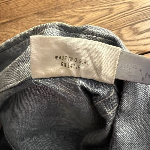 Vintage 60er 70er Baumwolle Denim Chambray Hemd Ely Pufffarbe Custom Deadstock - Bild 14 von 17