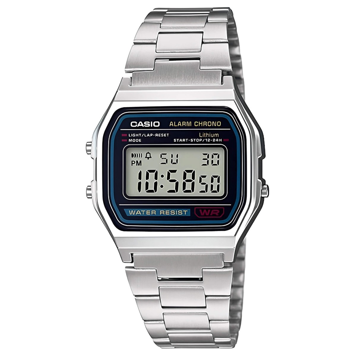 Casio Men's Watch Classic Digital Grey Dial Stainless Steel